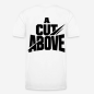Preview: A CUT ABOVE Regular T-Shirt in weiß mit Rückendruck